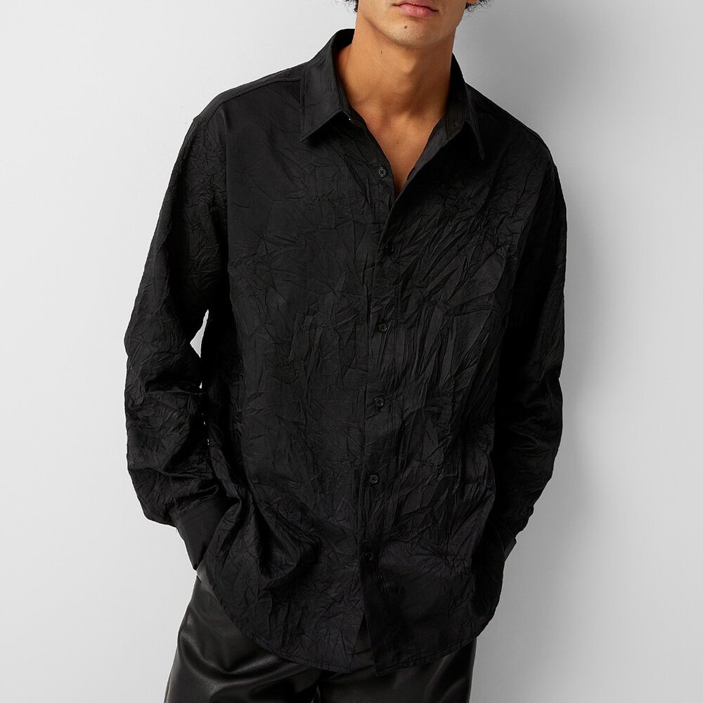 BNWT AW22 DEJAVU CRINKLE EFFECT SHIRT M